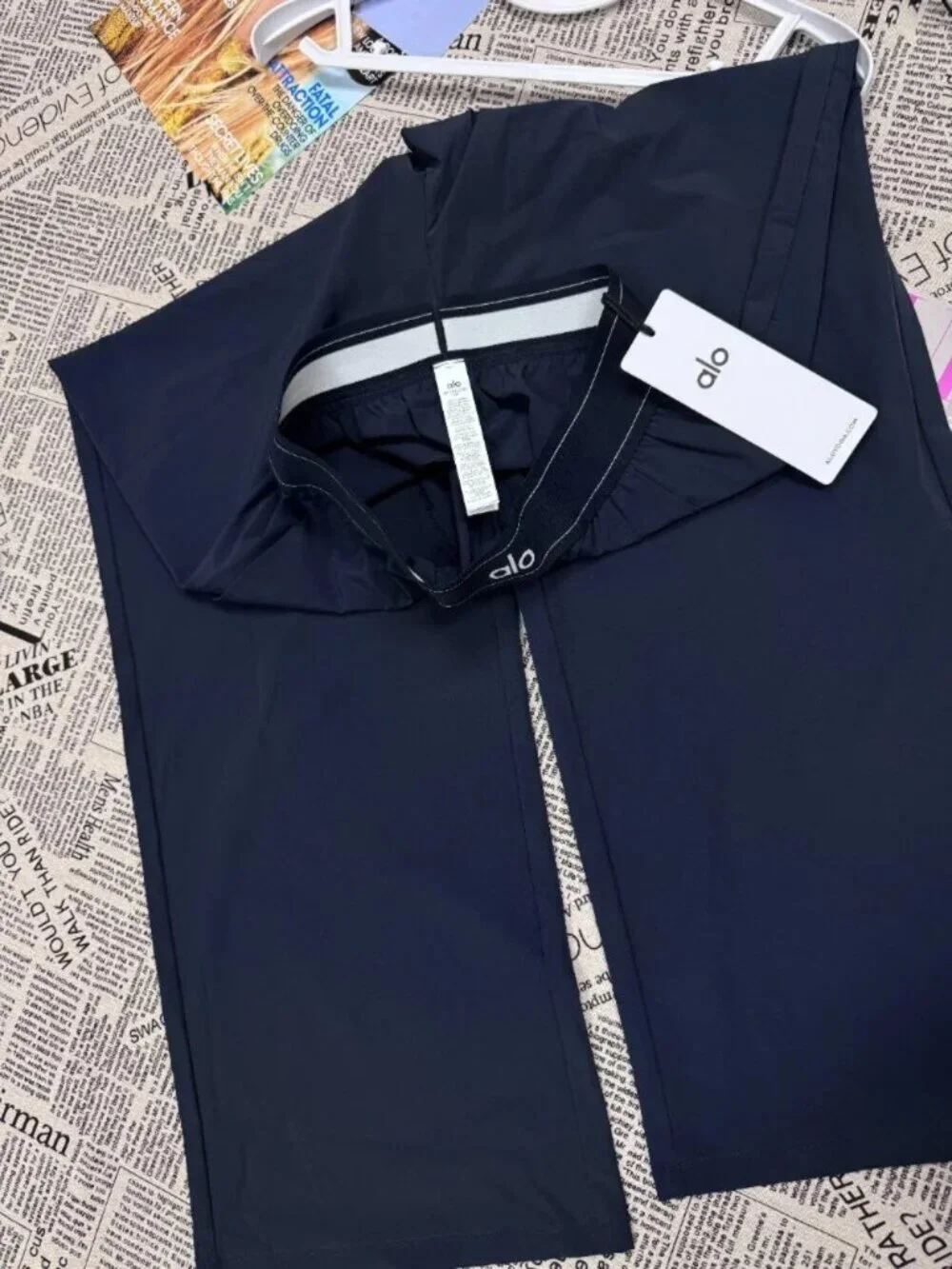 NWT ALO Yoga Navy Blue Wide-Leg Suit Up Lounge Pants
